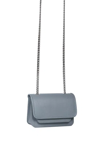 Vaskala Women's Blue Mini Bag Light Grey With Chain