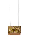 Vaskala Women's Gold / Yellow / Orange Mini Bag Honeycomb With Chain