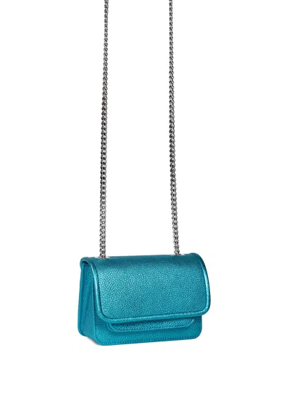Vaskala Women's Green / Blue Mini Bag Cosmic Teal With Chain
