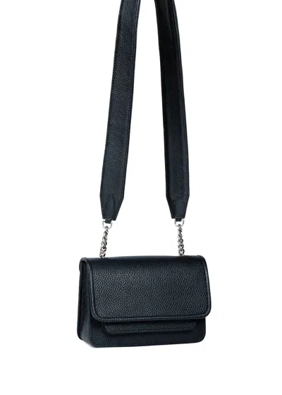 Vaskala Women's Mini Bag Black With Leather Handle