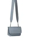 Vaskala Women's Mini Bag Light Grey With Leather Handle