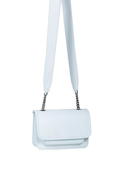 Vaskala Women's Mini Bag White With Leather Handle