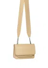 Vaskala Women's Neutrals / Brown Mini Bag Beige With Leather Handle
