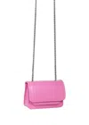 Vaskala Women's Pink / Purple Mini Bag Baby Pink With Chain