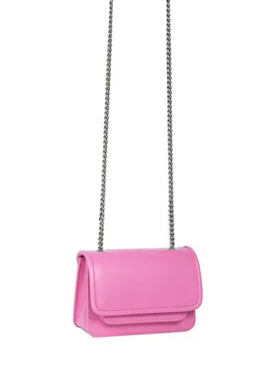 Vaskala Women's Pink / Purple Mini Bag Baby Pink With Chain
