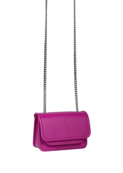 Vaskala Women's Pink / Purple Mini Bag Fuchsia With Chain