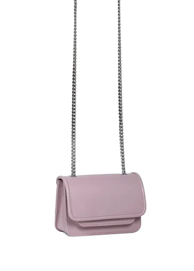 Vaskala Women's Pink / Purple Mini Bag Pastel Pink With Chain