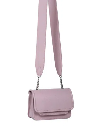 Vaskala Women's Pink / Purple Mini Bag Pastel Pink With Leather Handle