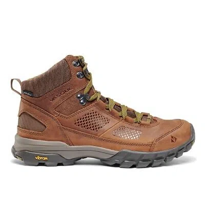 Pre-owned Vasque Men's Talus At Ultradry Waterproof Hiking Boot Dark Earth/avocado - 07368 In Green