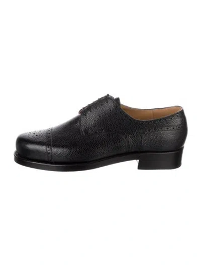 Pre-owned Vass Shoes Budapest Leather Brogues W/ Tags In Black