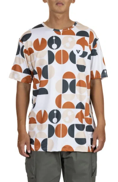 Vast Aqua Terra  Copy Camo Performance Graphic T-shirt In Tan Multi