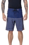 Vast Elements Micro Stripe Ii Stretch Board Shorts
