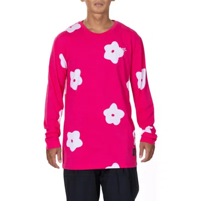 Vast Floral Long Sleeve Graphic T-shirt In Fuchsia