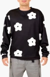 Vast Flower Patch Sweatshirt In Black
