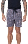 Vast Leopard Print Ii Stretch Board Shorts In Navy Leopard