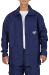 Vast Relaxed Fit Twill Workwear Jacket In Navy
