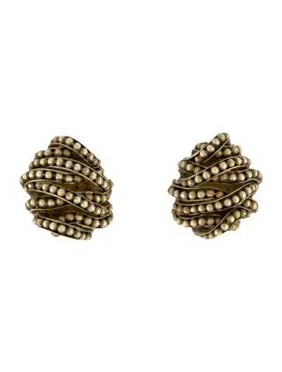Pre-owned Vaubel Beaded Clip-on Earrings In Multi