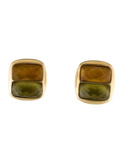 Pre-owned Vaubel Clip-on Square Earrings In Multi