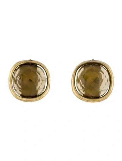 Pre-owned Vaubel Crystal Clip On Earrings In Brown