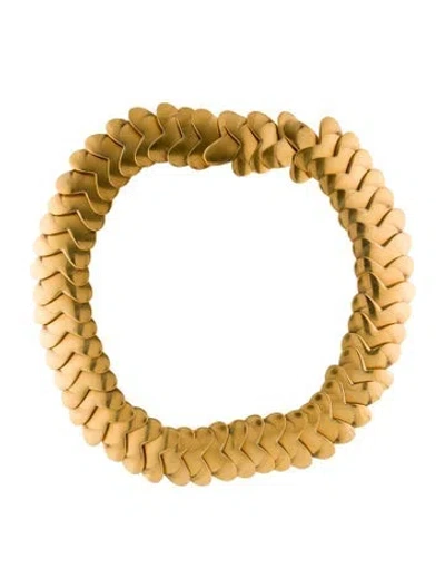 Pre-owned Vaubel Link Collar Necklace, 18" In Multi