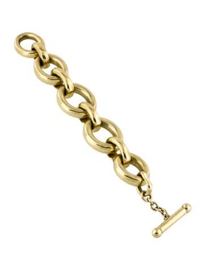 Pre-owned Vaubel Oval Chain Link Bracelet, 6.5" In Multi