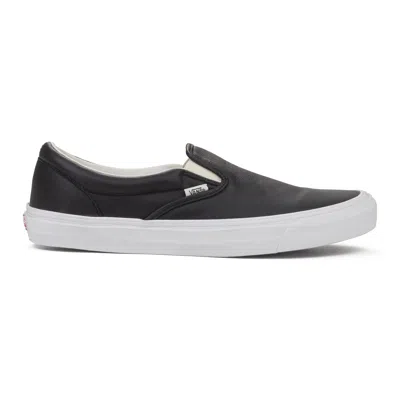 Vault By Vans Black Og Classic Slip-on Lx Sneakers