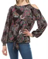 Vava Alyssa Top In Paisely In Multi