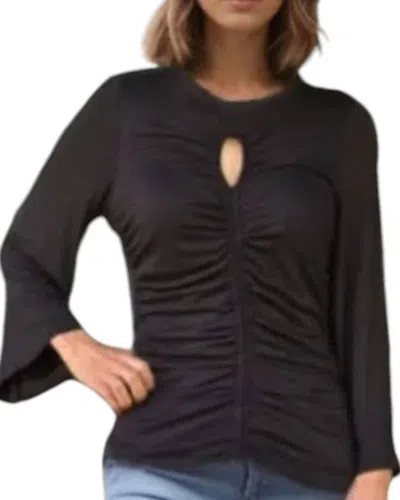 Vava Anais Front Key Hole Top In Black