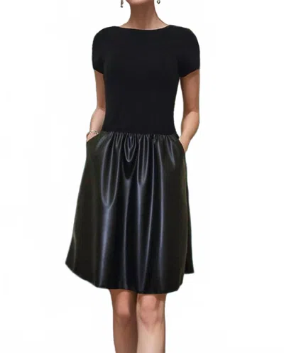 Vava Elle Cap Sleeve Dress In Black