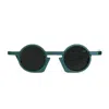 Vava Eyewear Bl0043 Black Label Green Sunglasses In Blue