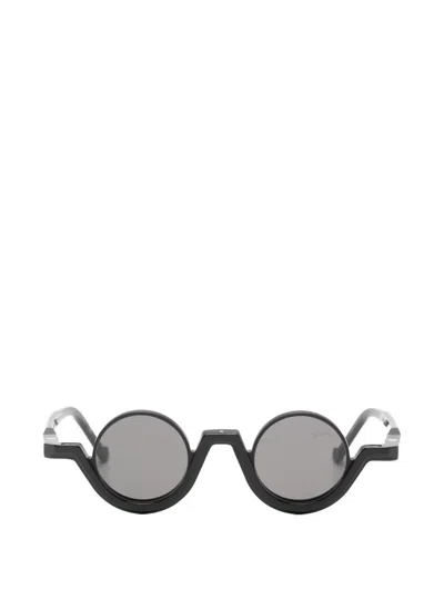 Vava Eyewear 圆形镜框太阳眼镜 In Black