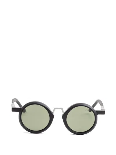 Vava Eyewear 圆形镜框太阳眼镜 In Black