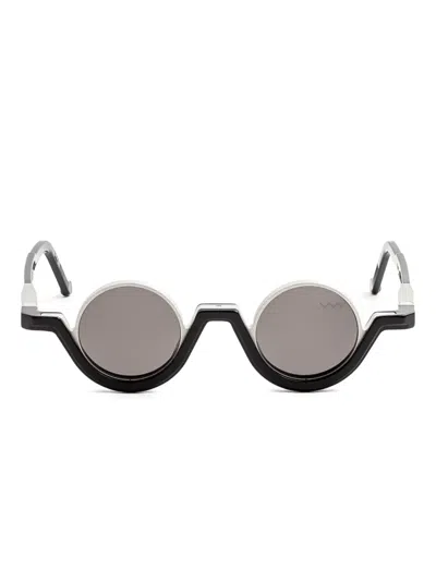 Vava Eyewear Cl0024 Round-frame Sunglasses In Black