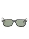 Vava Eyewear Rectangular-frame Sunglasses In Green