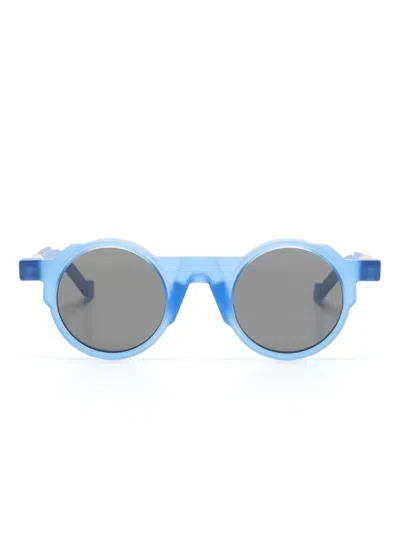 Vava Eyewear Round-frame Sunglasses In Blue