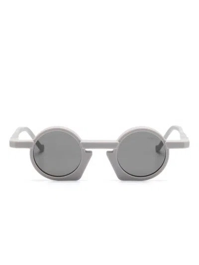 Vava Eyewear Round-frame Sunglasses In Gray