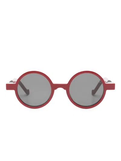 Vava Eyewear Round-frame Sunglasses In Red