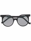Vava Eyewear Round-frame Sunglasses In Schwarz