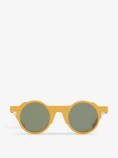 Vava Eyewear Round Sunglasses Bl0002 In Contrasting Aluminum Details