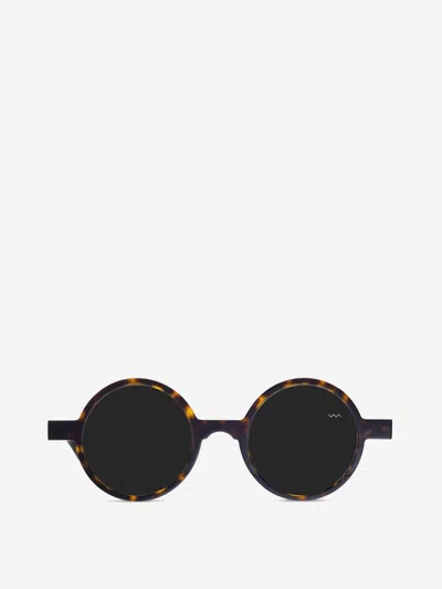 Vava Eyewear Round Sunglasses In Black