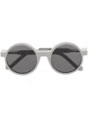 Vava Eyewear Round Tinted Sunglasses In Grey