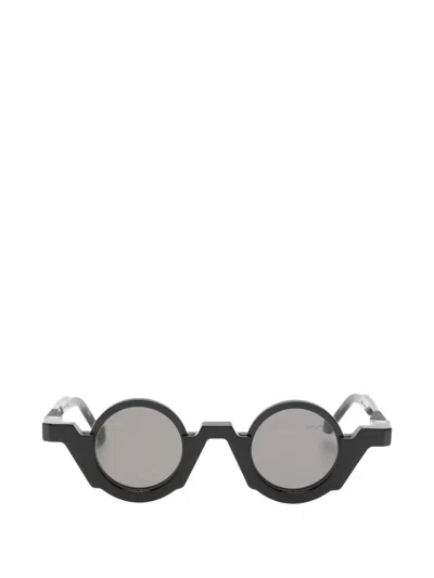 Vava Eyewear 圆形镜框太阳眼镜 In Black