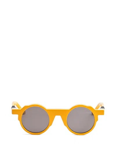Vava Eyewear Round-frame Sunglasses In Yellow