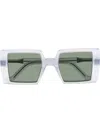 Vava Eyewear Square-frame Tinted Sunglasses In Grey