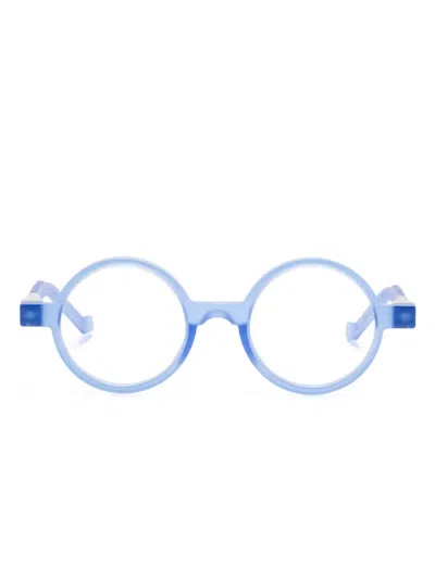 Vava Eyewear Wl0008 Round-frame Glasses In Blue