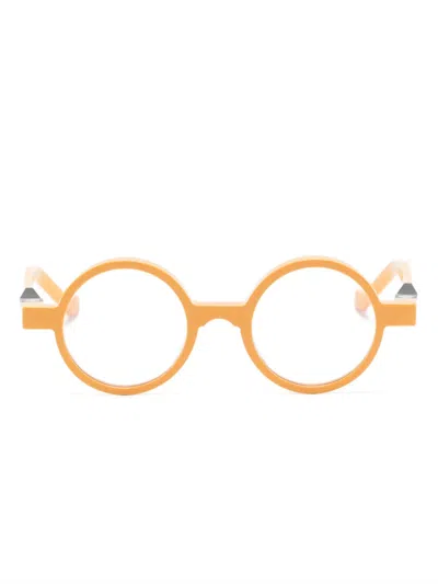 Vava Eyewear Wl0008 Round-frame Glasses In Yellow