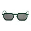Vava Eyewear Wl0033 White Label Green/light Grey Sunglasses In Green