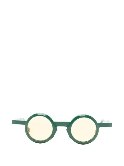 Vava Eyewear Wl0056 Round-frame Sunglasses In Gold