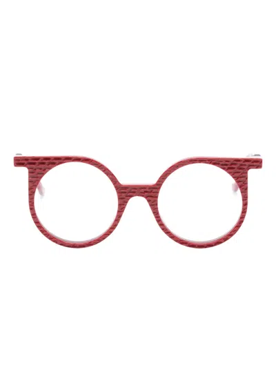 Vava Eyewear Wl0057 Round-frame Glasses In Red