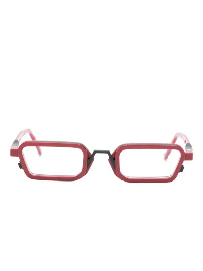 Vava Eyewear Wl0073 Rectangle-frame Glasses In Red